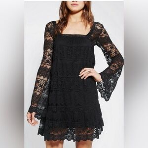 Urban Outfitters Kimchi Blue Black Lace Dress